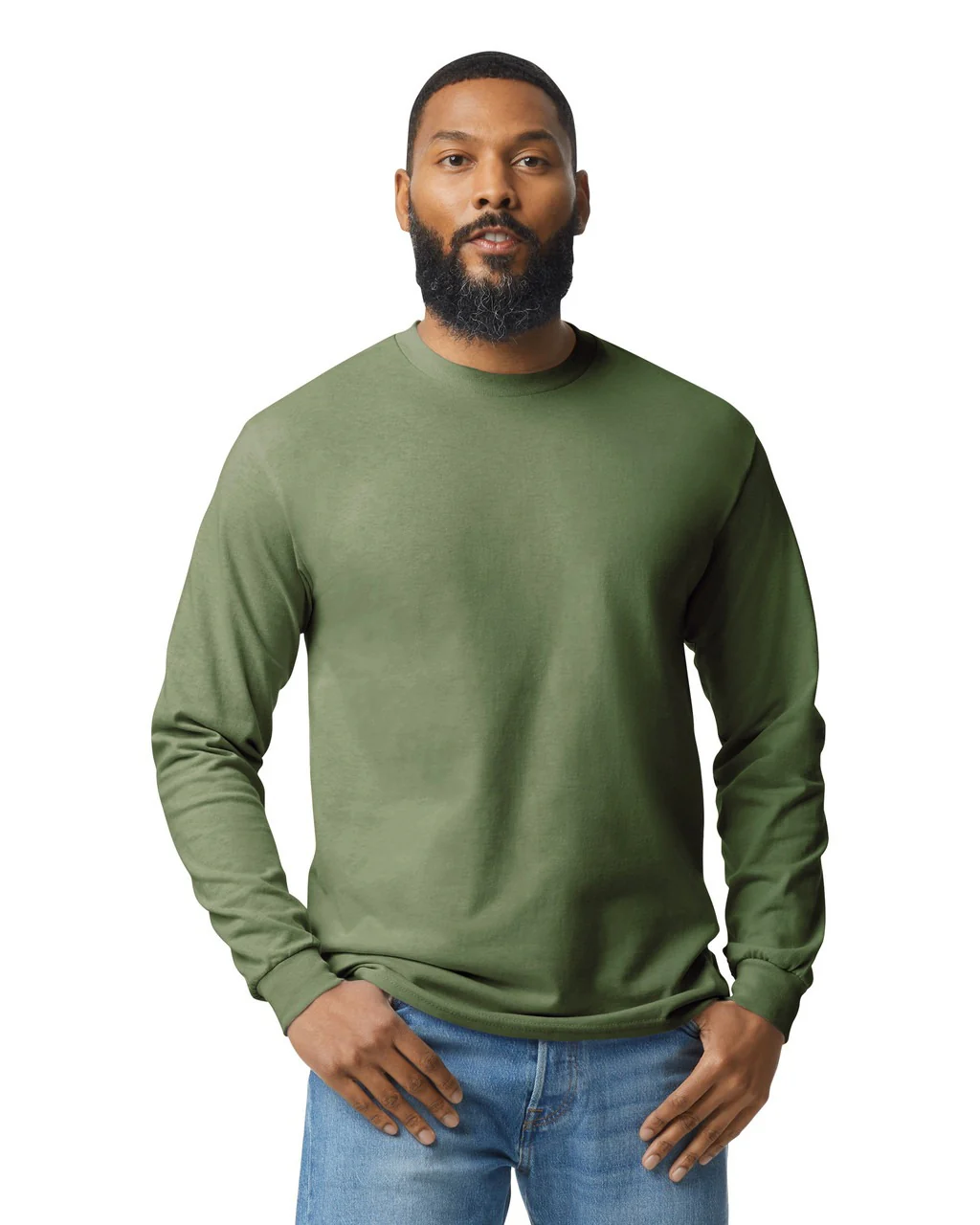 Gildan G5400 Men's Classic Long Sleeve T-Shirt - Image 10