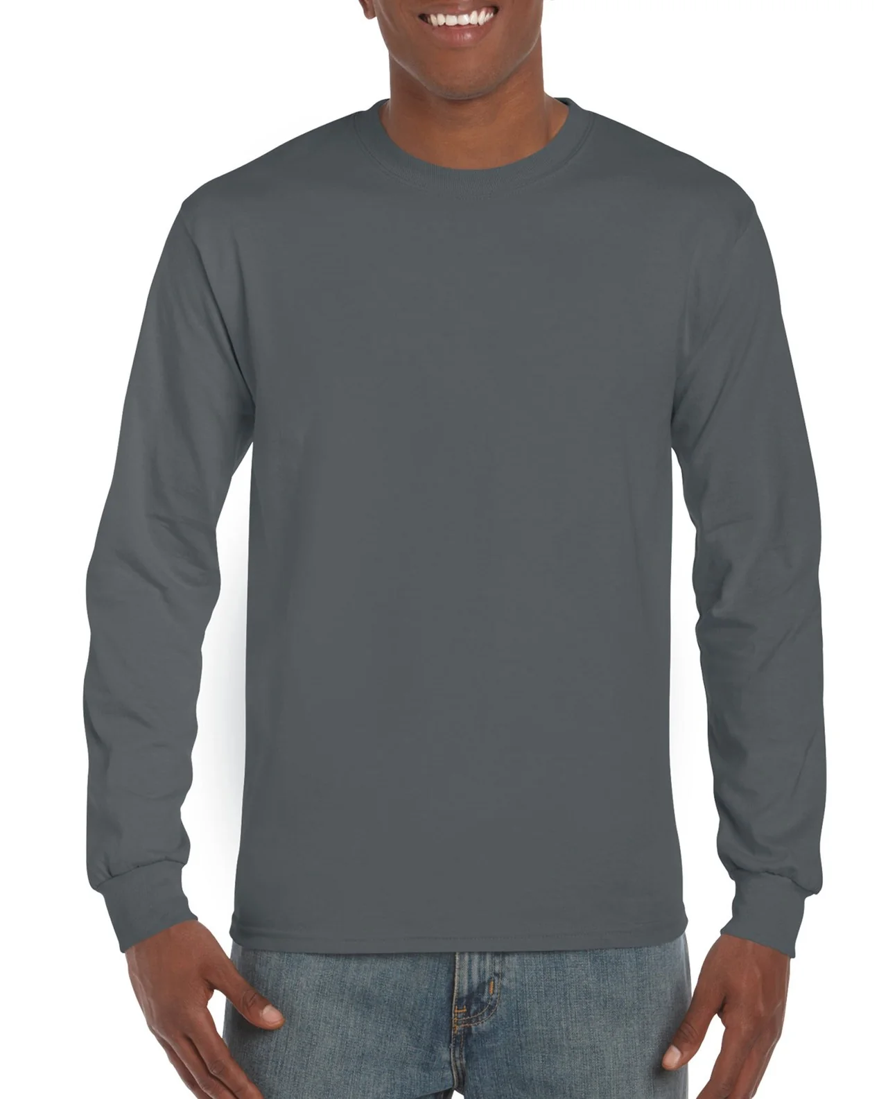 Gildan G5400 Men's Classic Long Sleeve T-Shirt - Image 4