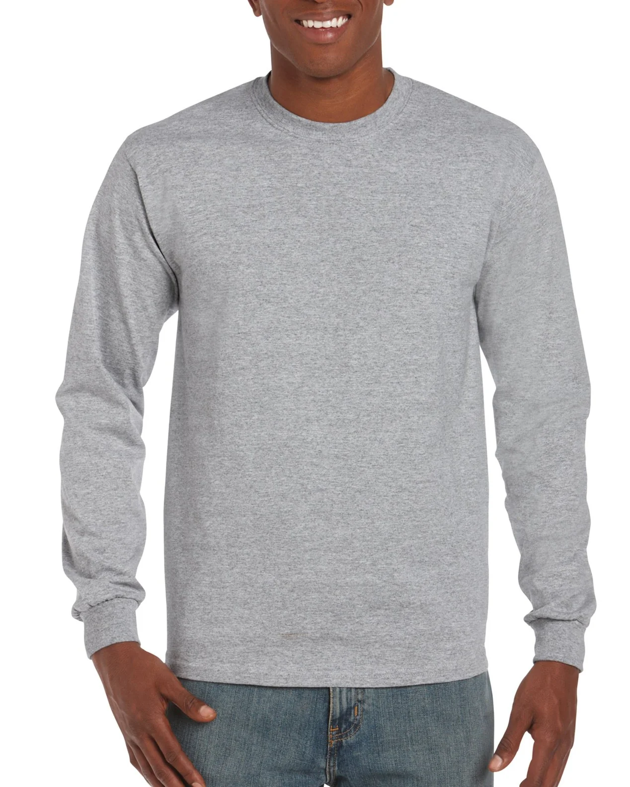 Gildan G5400 Men's Classic Long Sleeve T-Shirt - Image 5