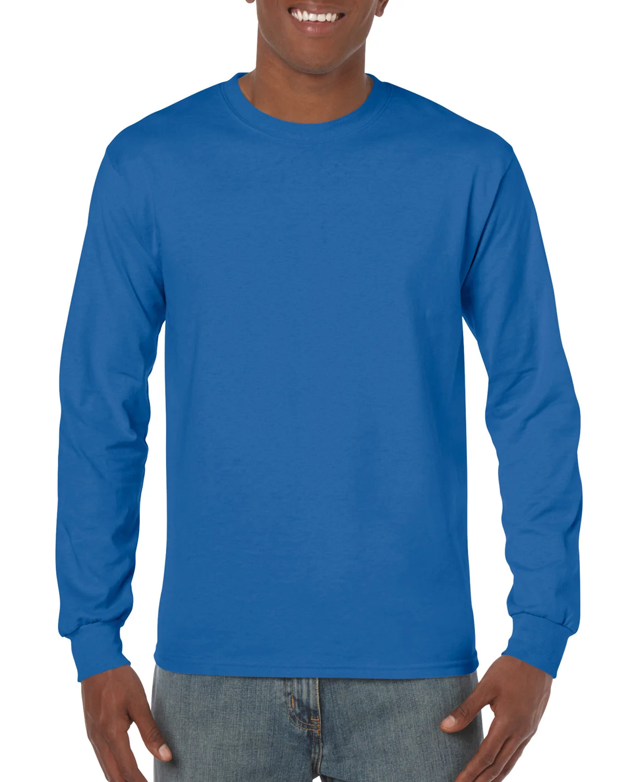 Gildan G5400 Men's Classic Long Sleeve T-Shirt - Image 8